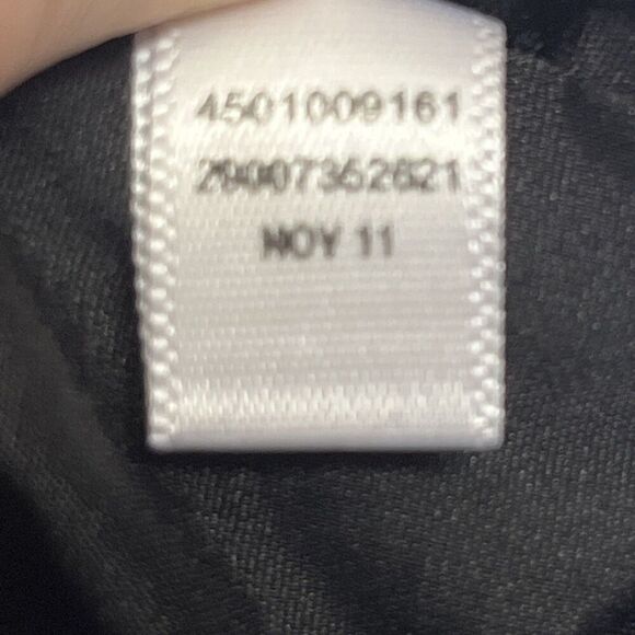 White House Black Market Black Dress Embroidered White Square Neck Strap- Size 6 - Picture 10 of 11